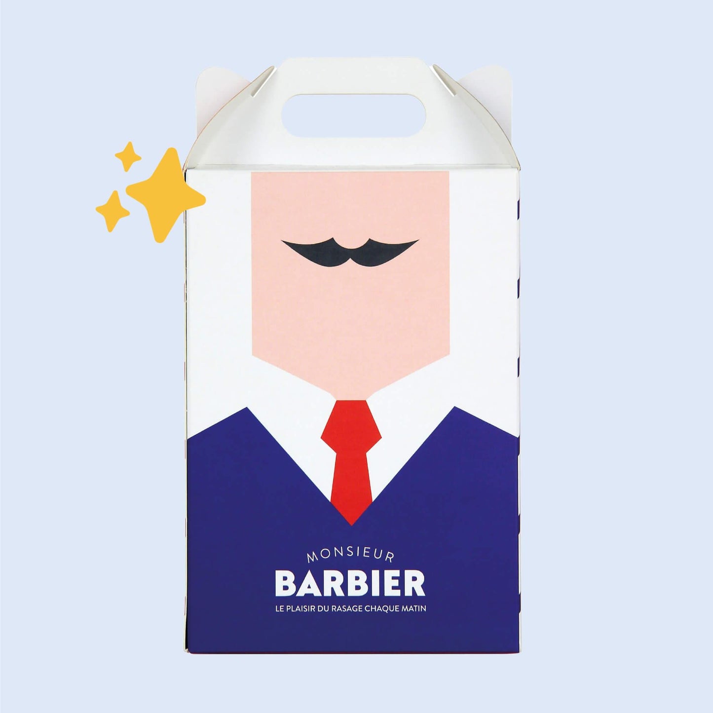 Pochette cadeau de Noel par Monsieur BARBIER de dos