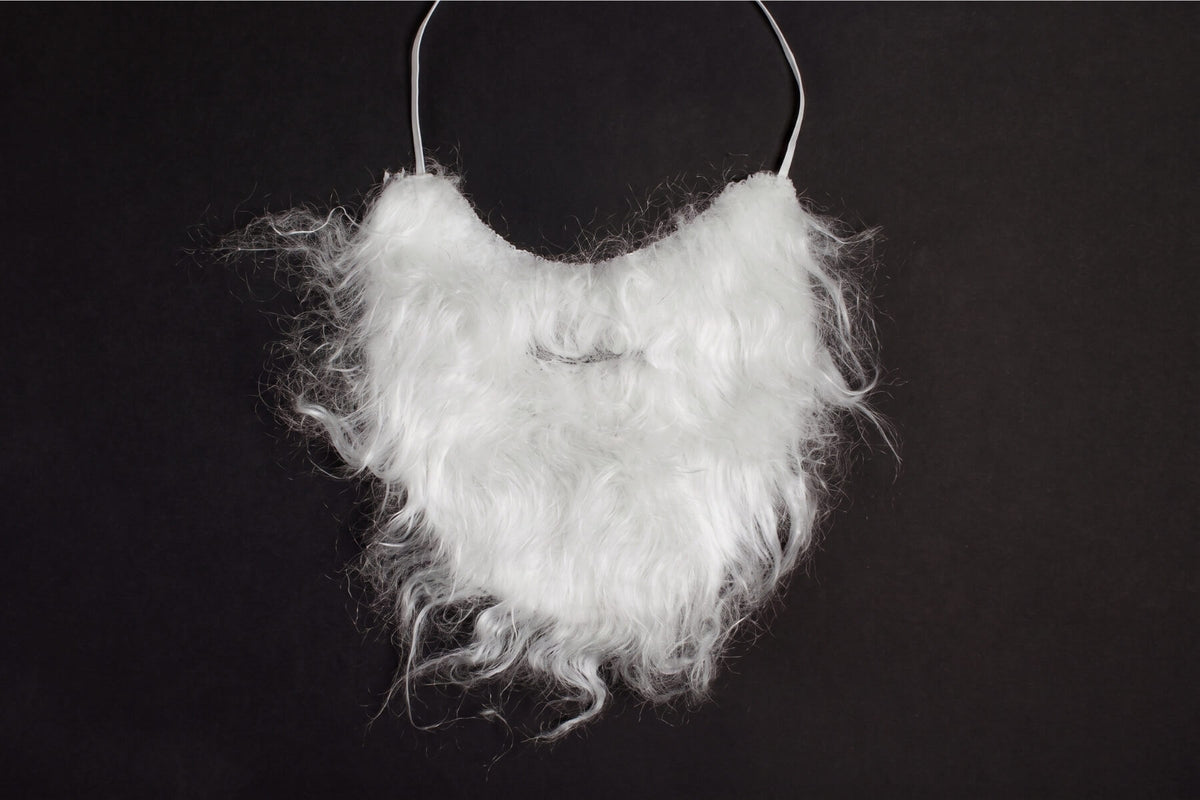 Fausse barbe blanche de déguisement — expression nom d'une barbe