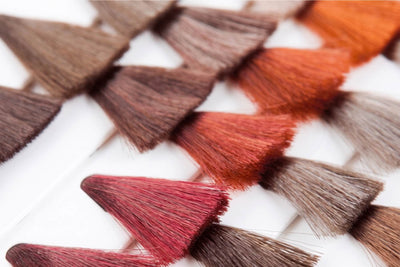 Nuancier de coloration pour teindre une barbe blanche