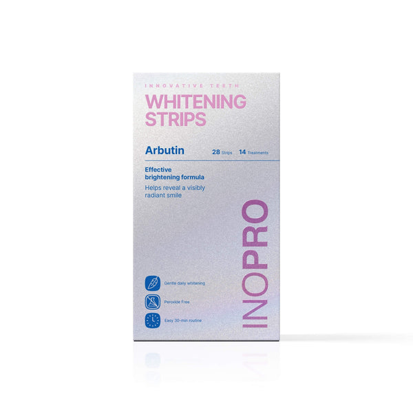 Bandes de blanchiment dentaire INOPRO Innovative à l'arbutine - boîte de 28 bandes