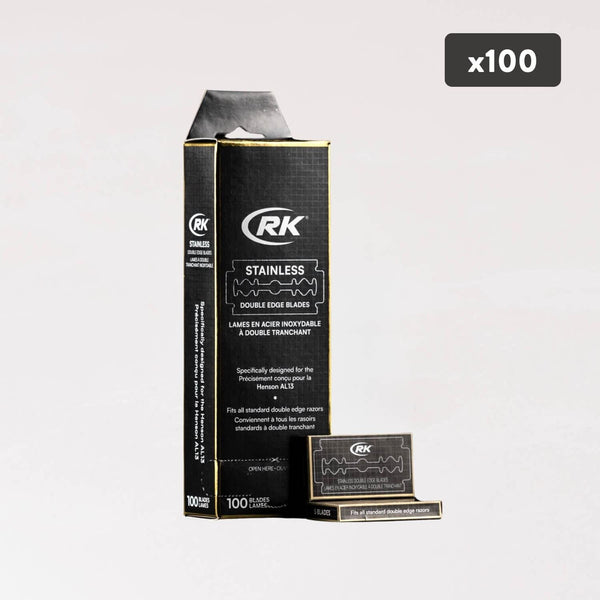 安全剃须刀刀片 - 100 片 - RK Shaving。