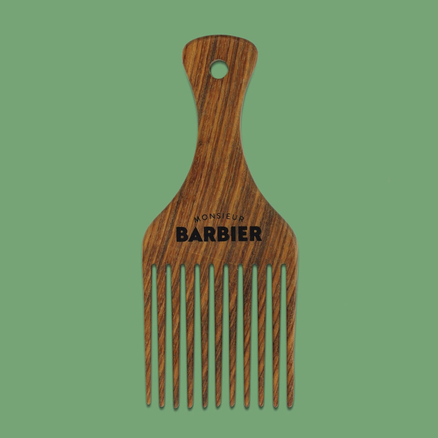 Peigne Afro en bois des Tropiques - Le Comptoir de la Barbe