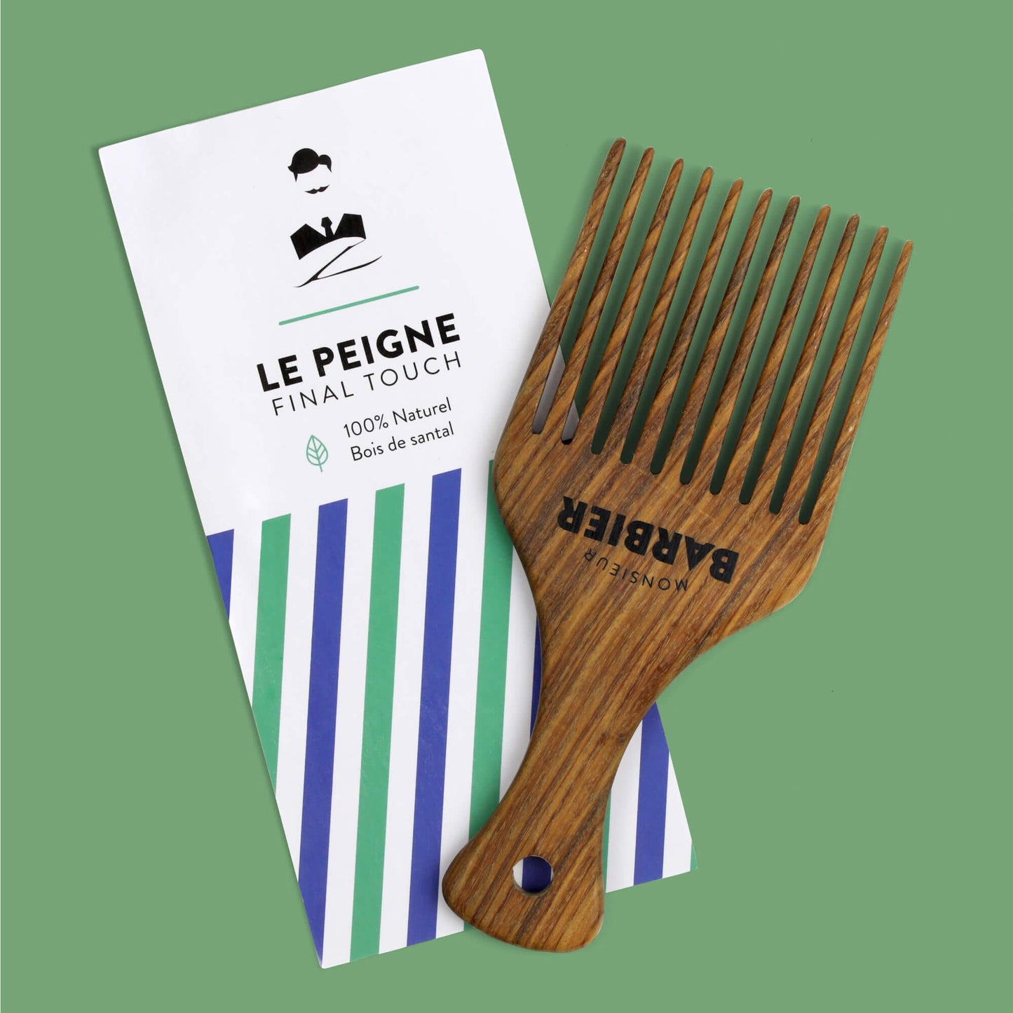 Peigne Styling pour Homme Barbe et Cheveux par Monsieur BARBIER - packaging