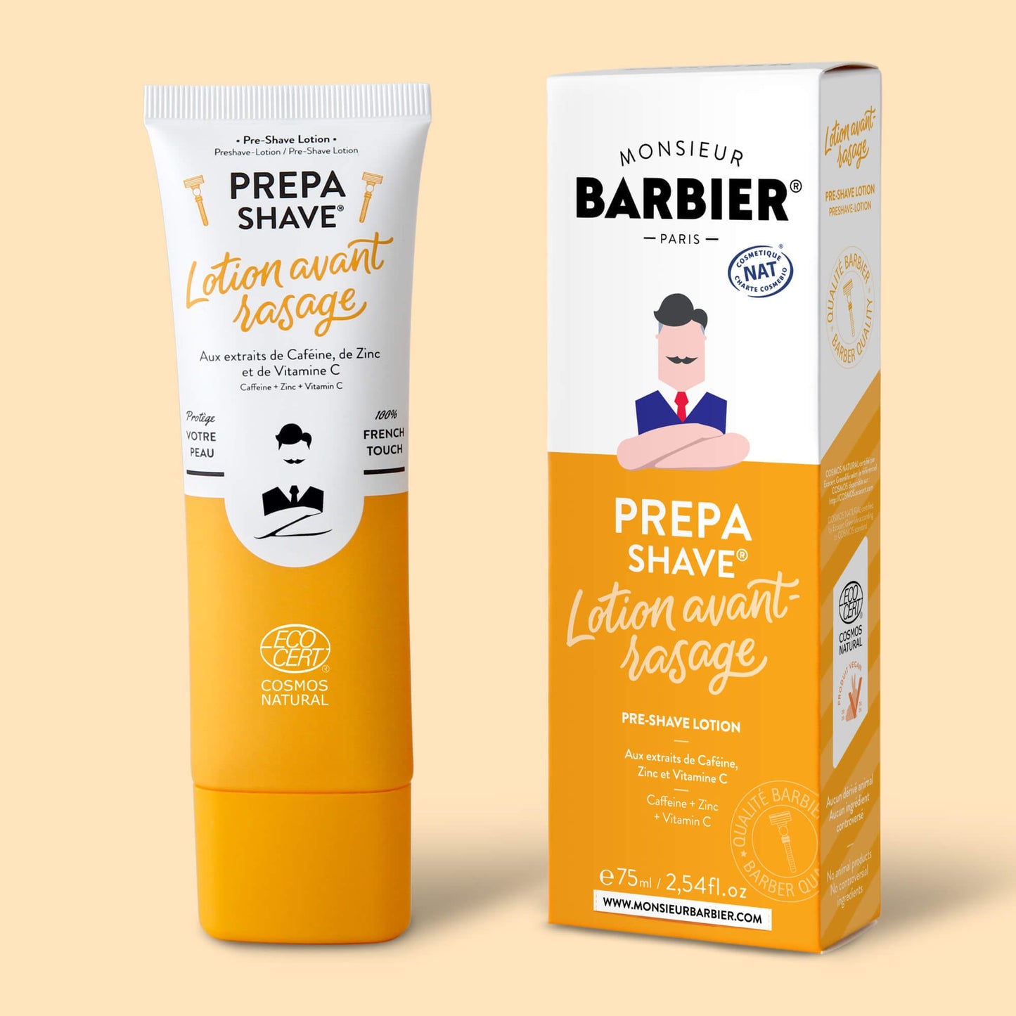 Lotion Avant Rasage pour Homme par Monsieur BARBIER - packaging
