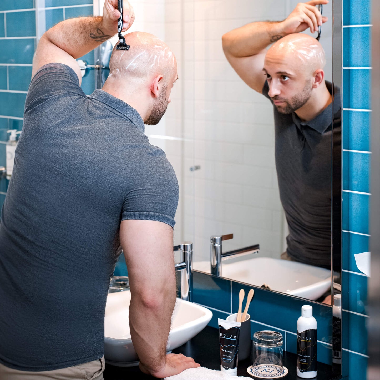 Shaving gel for shaved/trimmed head - 100ml